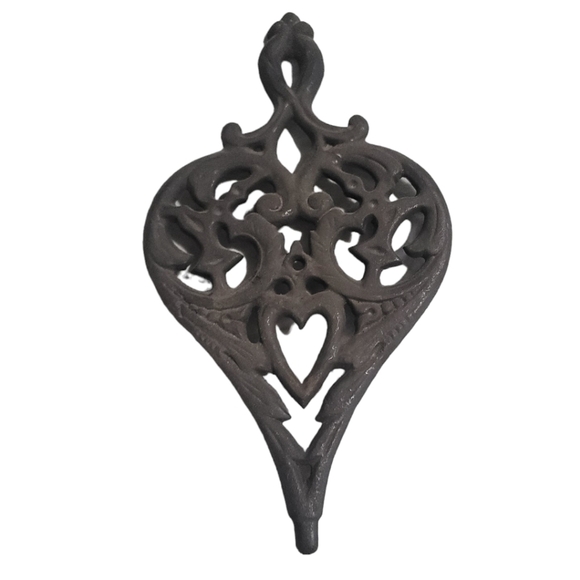 None Other - ⏳️Vintage⏳️Black CAST IRON Trivet Tea Warmer Pot Holder